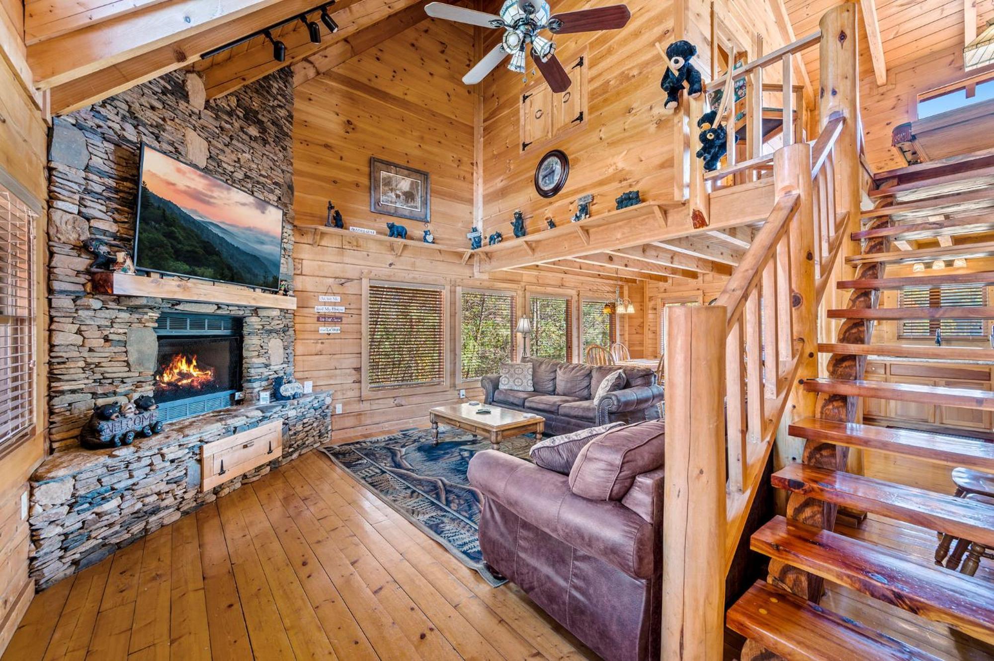 Bearfoot Pines - True Log Cabin - Wi-Fi, Hot Tub, Fishing, Deck With Views! - Mins To Pf Sevierville Esterno foto
