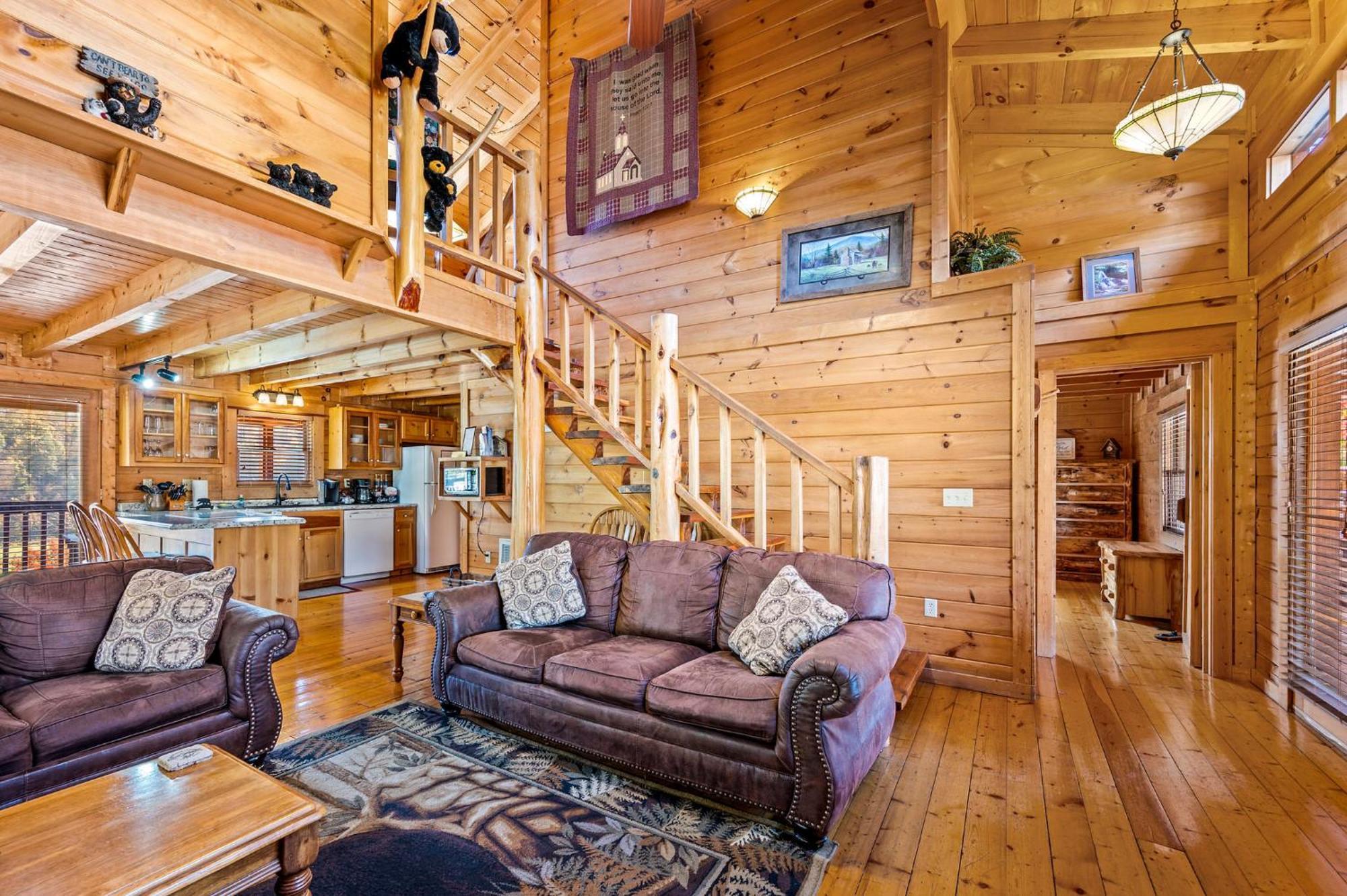 Bearfoot Pines - True Log Cabin - Wi-Fi, Hot Tub, Fishing, Deck With Views! - Mins To Pf Sevierville Esterno foto